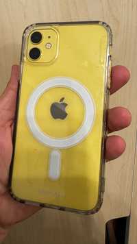 iPhone 11 64 żółty + obudowa MagSafe AntyUderzeniowa