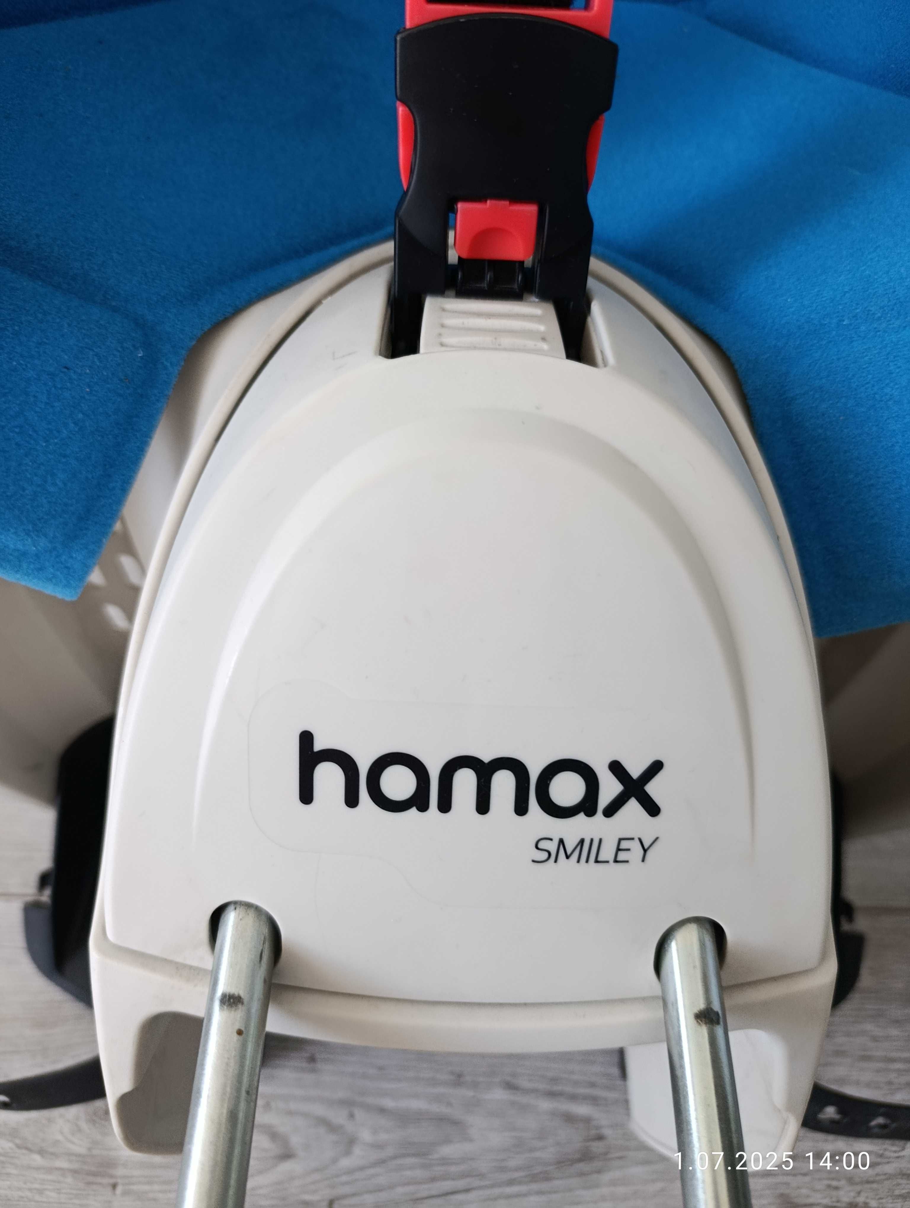 Fotelik rowerowy hamax smiley z mocowaniem