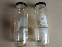 2 butelki buteleczki 250 ml przezroczyste szklane