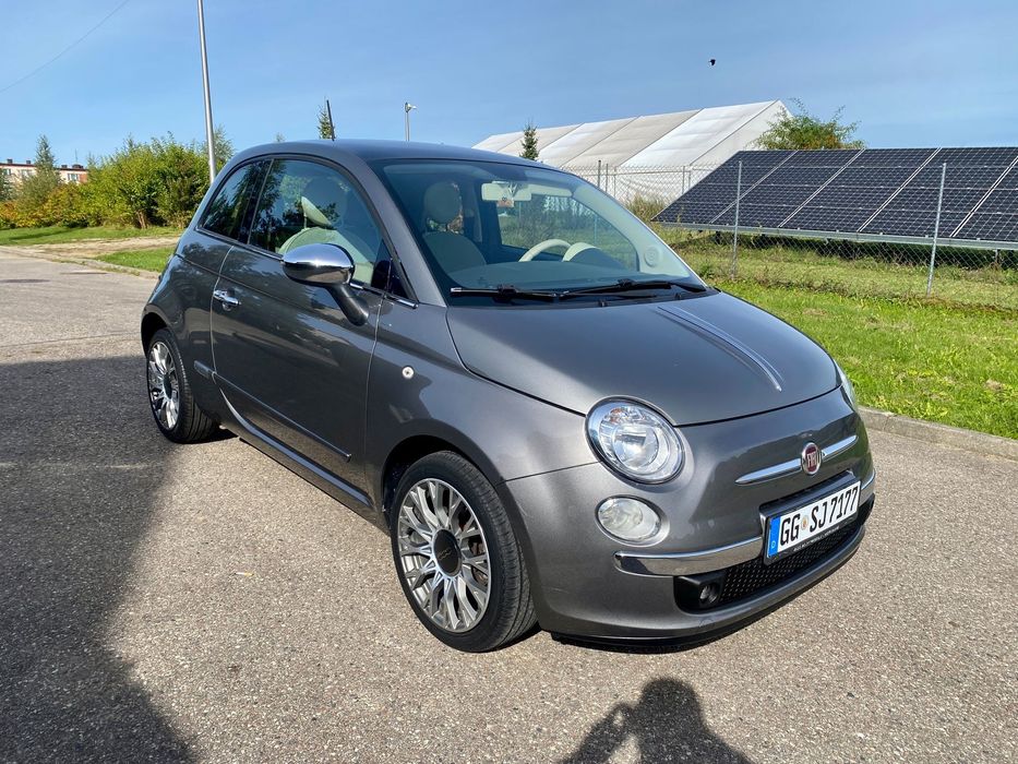 Fiat 500 1.2 69km, alu 16", panorama, czujniki parkowania, bluetooth, piękny