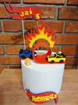 Zestaw Hot Wheels z masy cukrowej na tort urodzinowy dla chlopca