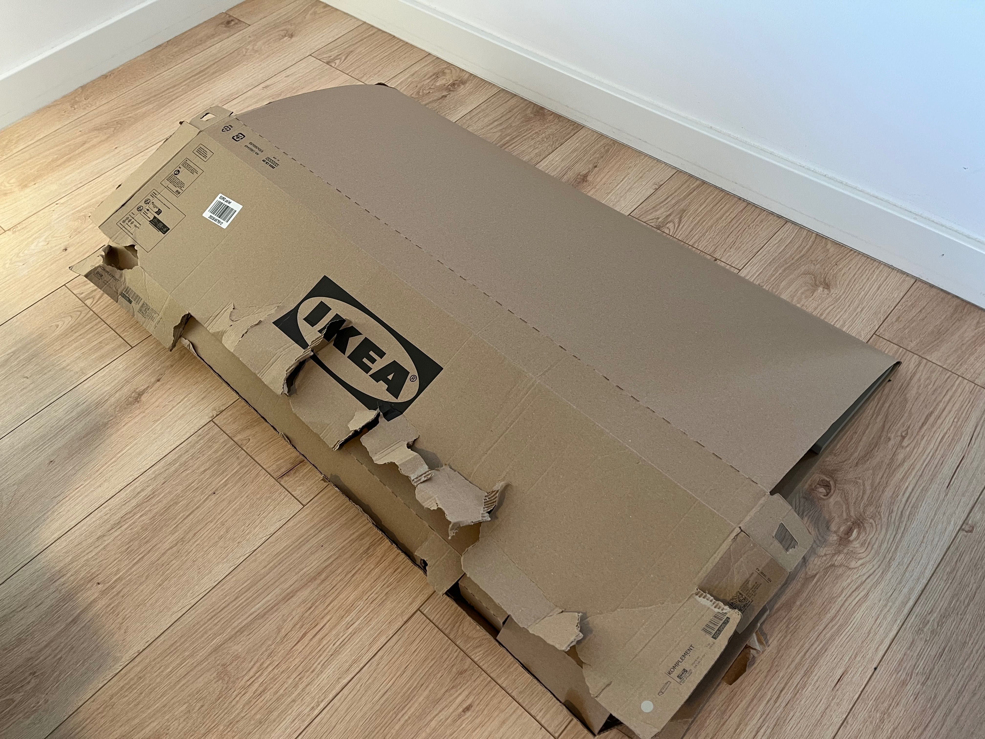 Szuflada IKEA KOMPLEMENT 100x58 cm, kolor szarobeżowy