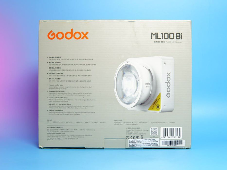 Постійне LED світло Godox ML100 Bi