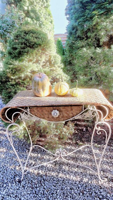 Konsola rattan , provance, Poznań