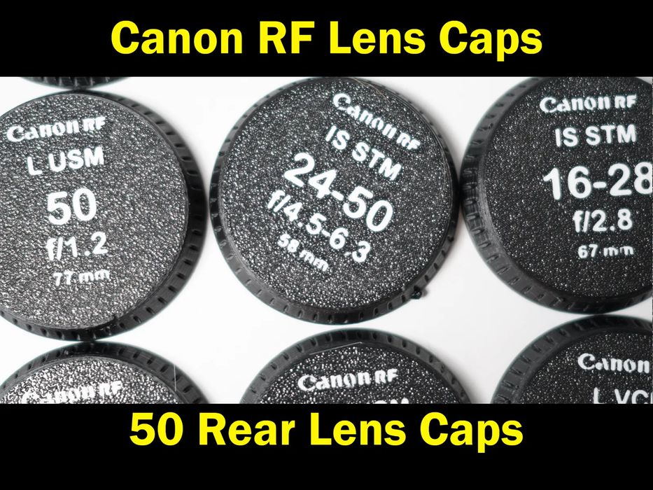 Tampas Traseiras Canon RF para todas as Lentes