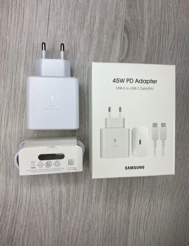 Samsung 45W Швидкий оригінальний зарядний пристрій.