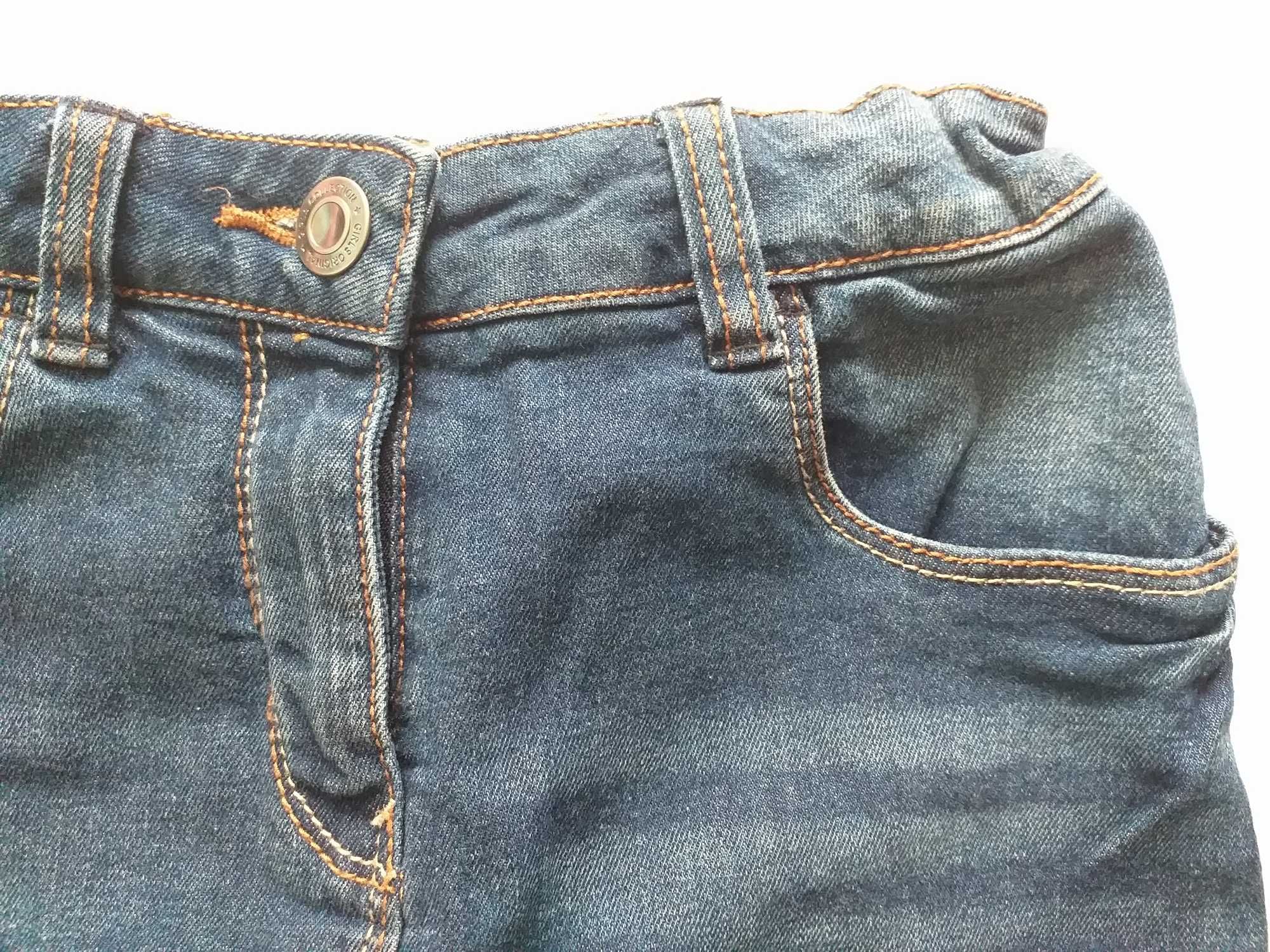 Spódniczka dziewczęca, granat, jeans, 11-12 lat