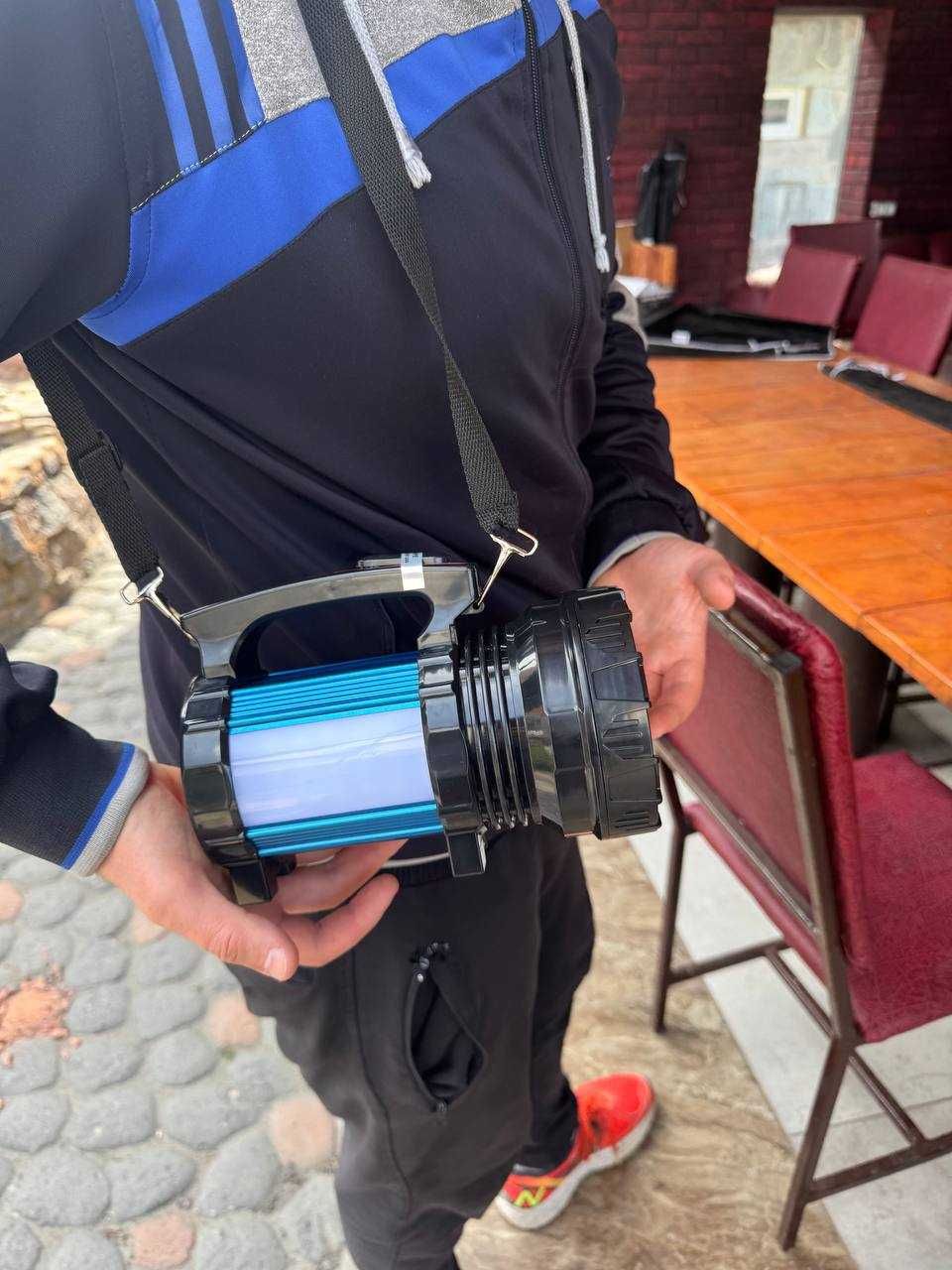 Ручний світлодіодний ліхтар, фонарь ручной 20w, павербанк, 5000mAh