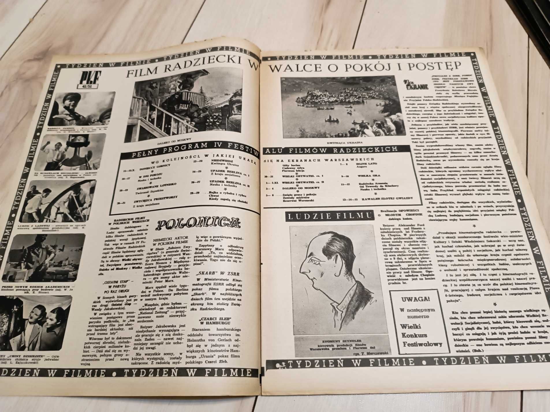 Stare czasopismo Film 1951 nr 41 (150)
