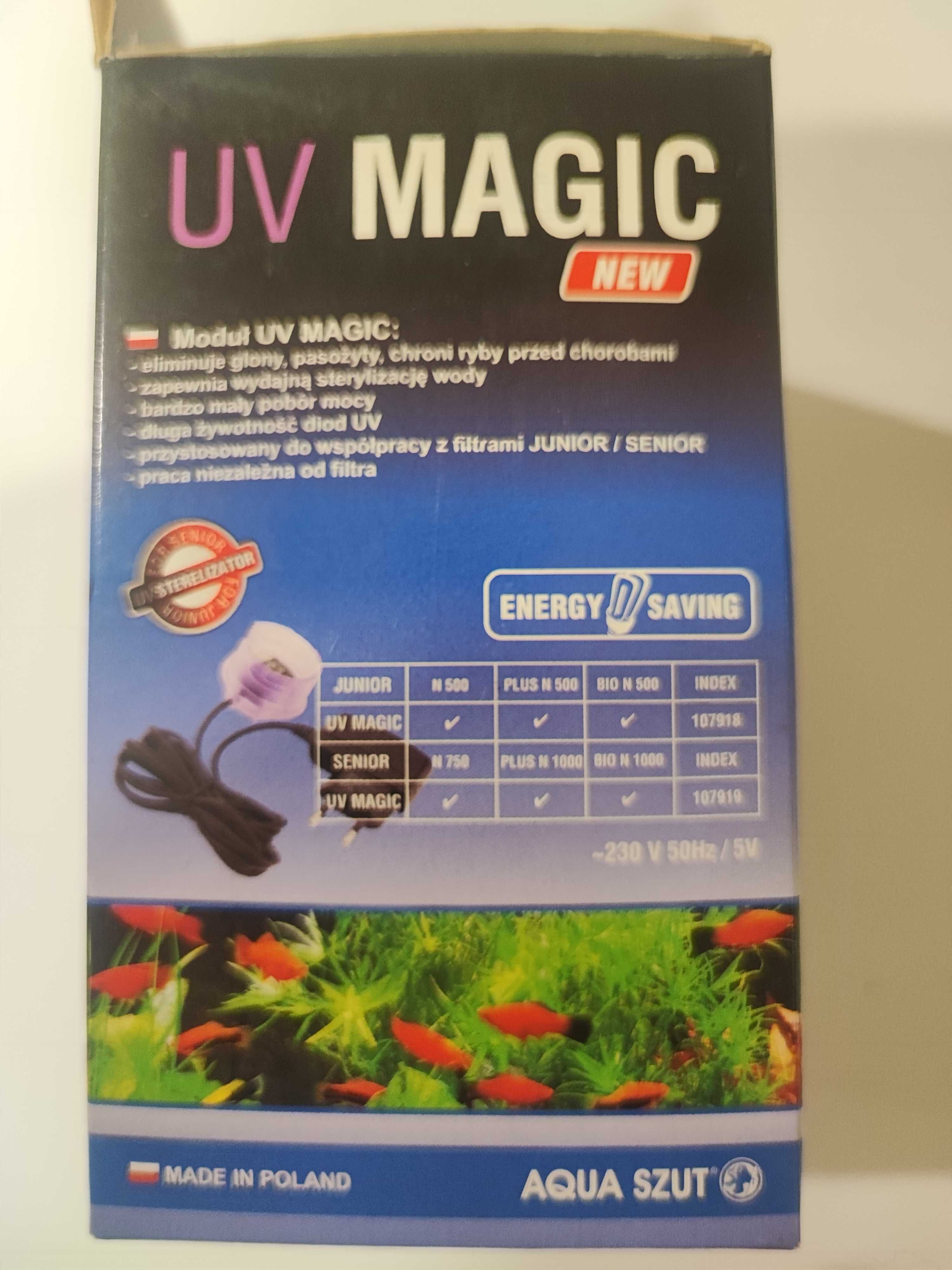 Sterylizator UV Magic do Filtra Junior/Senior Aqua Szut, zabija glony