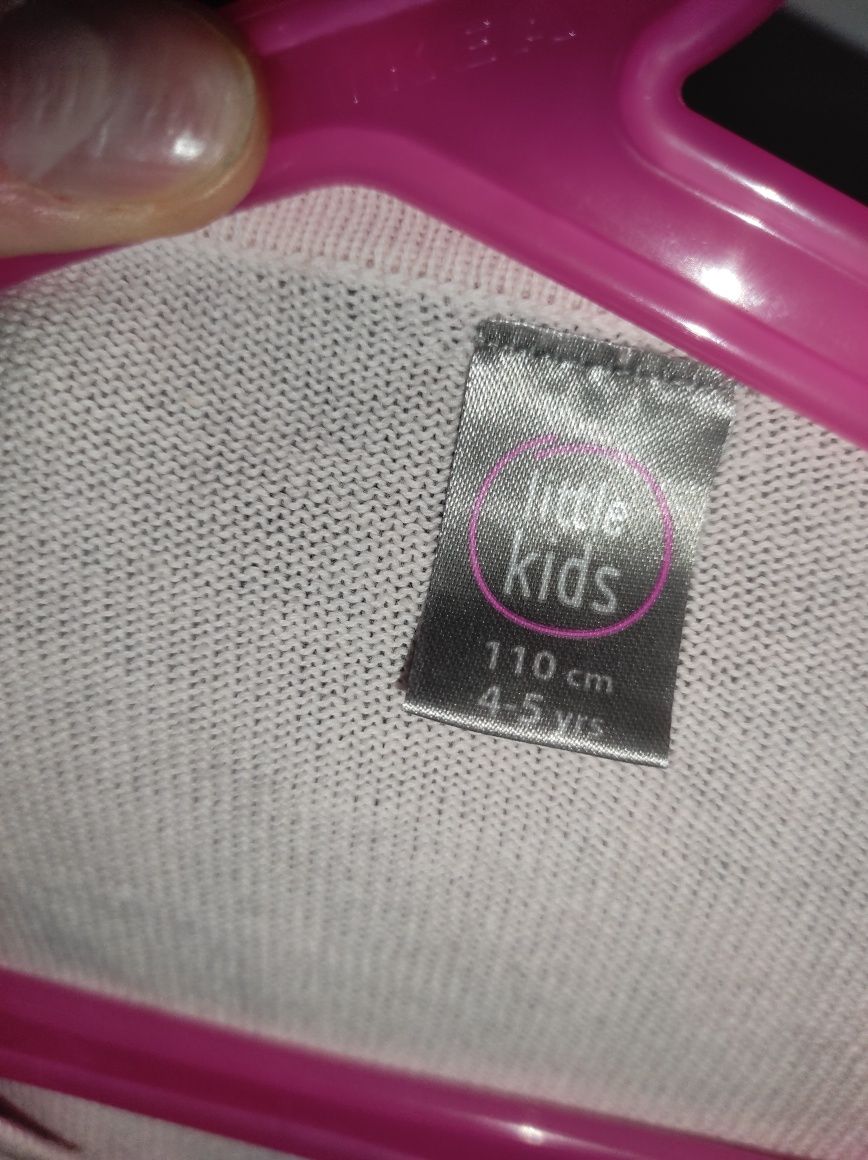 Sweter dla dziewczynki 110 serduszka