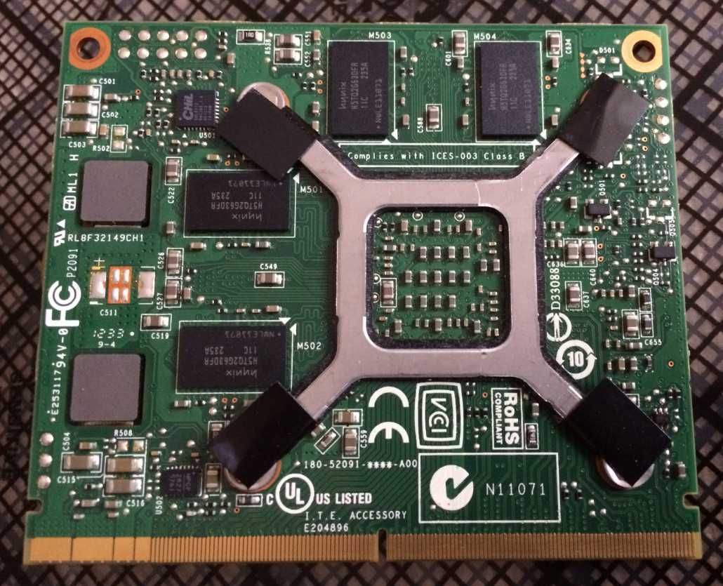 Продам видеокарту Nvidia Quadro K1000M 2GB GDDR3