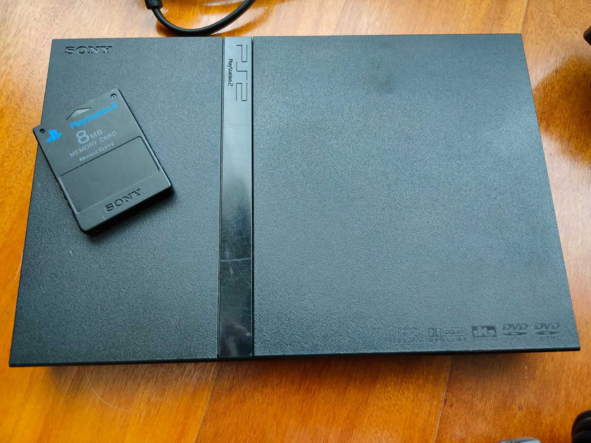 Playstation 2 100% original e funcional com 2 comandos originais