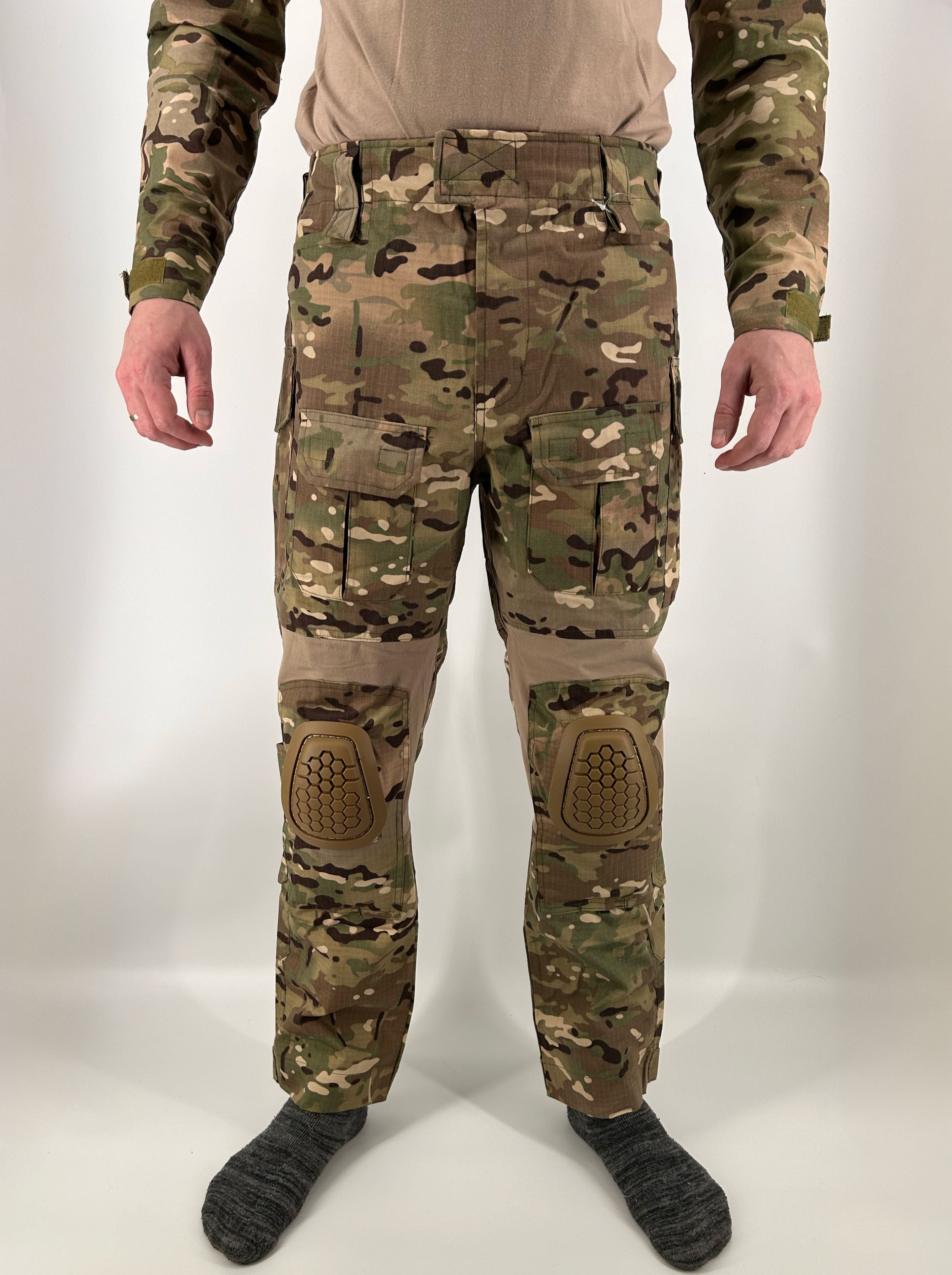Військова форма штани тактичні з наколінниками убакс мультикам военная