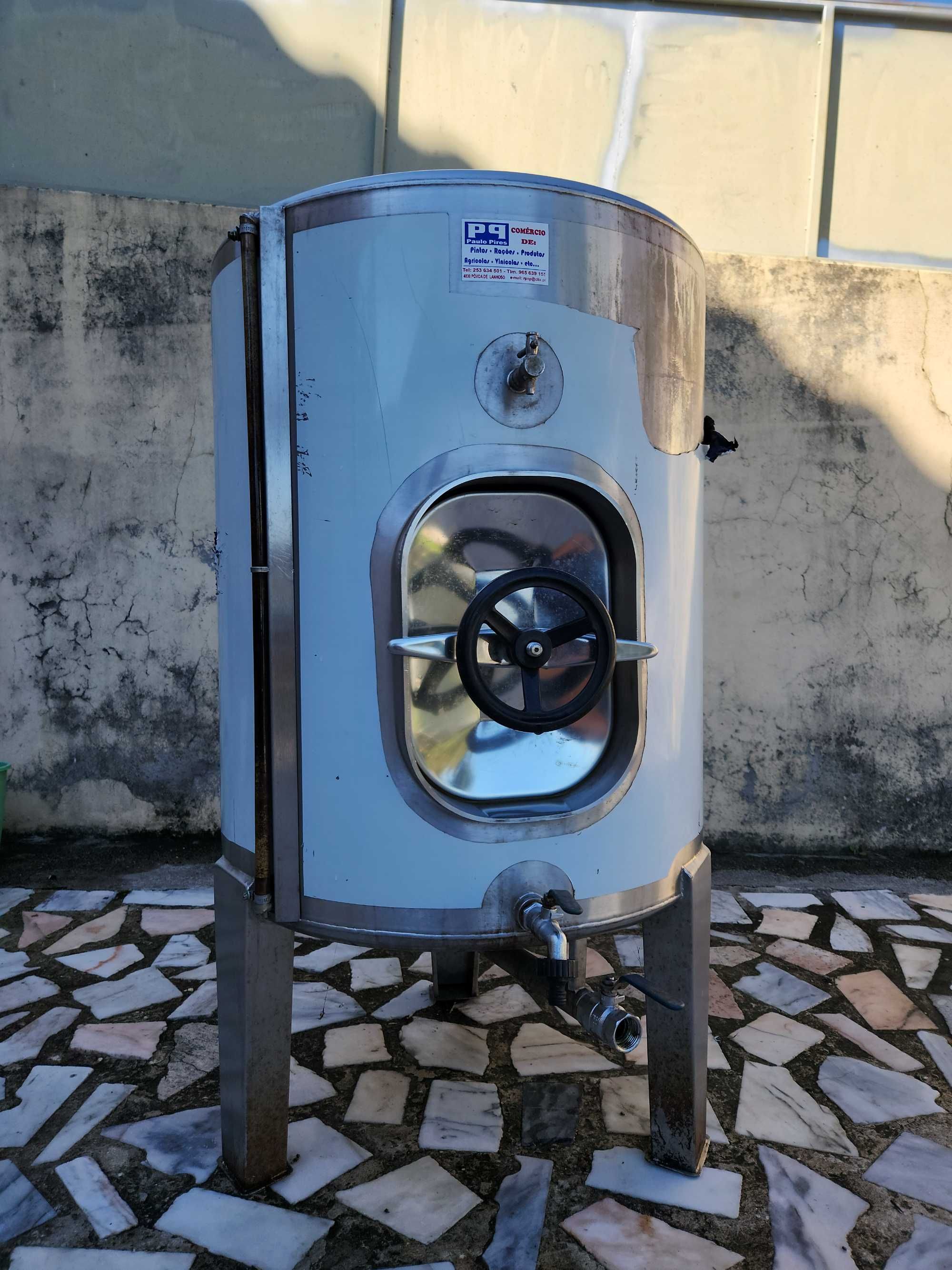 Cuba de 500L em inox