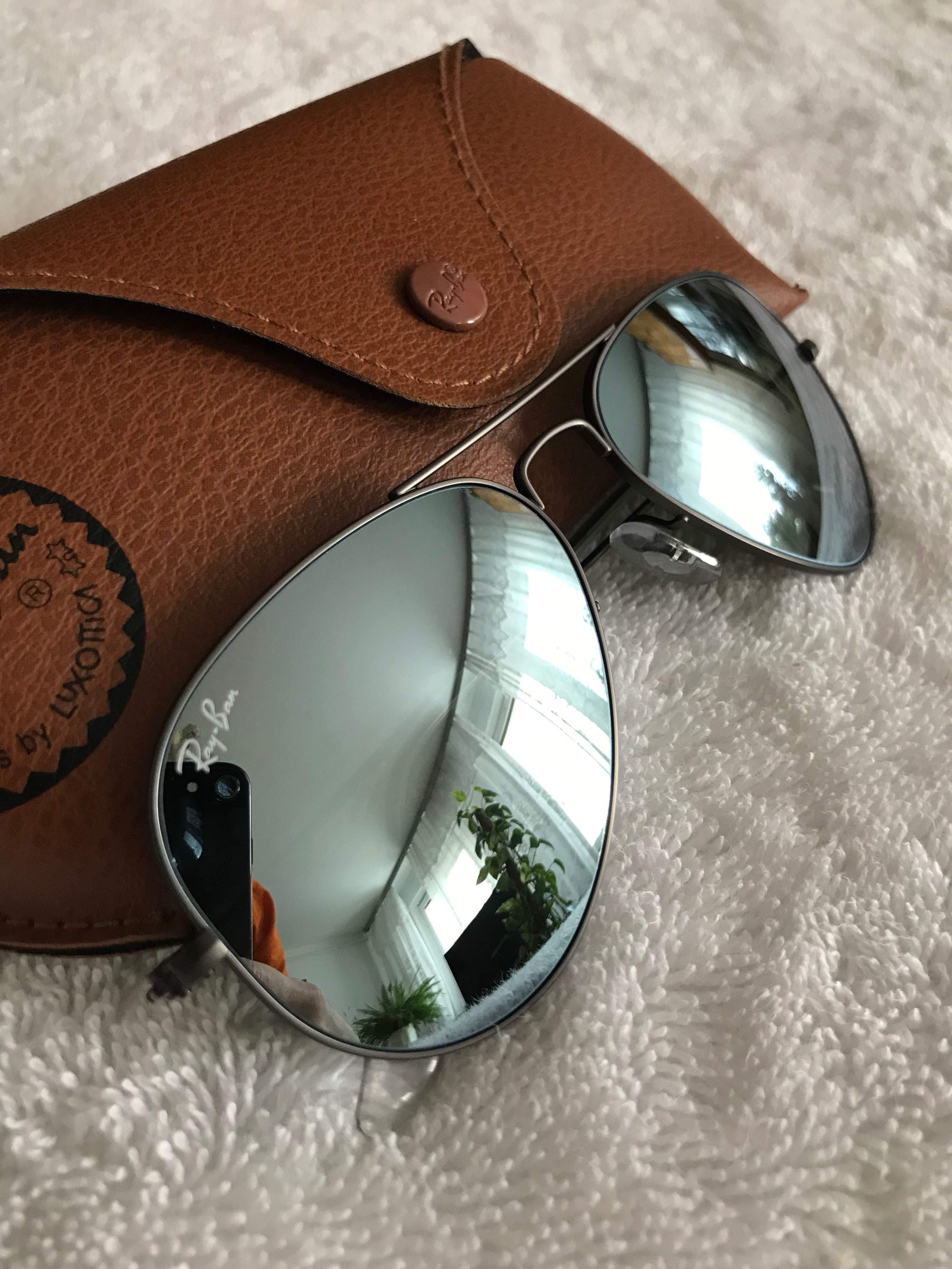 Okulary Rayban Aviator S lustrzanka