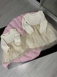 Новорічна сукня hm, святкова сукня, молочна сукня