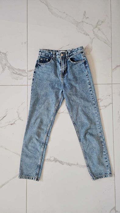 Jeansy mom fit 32 sinsay stan idealny