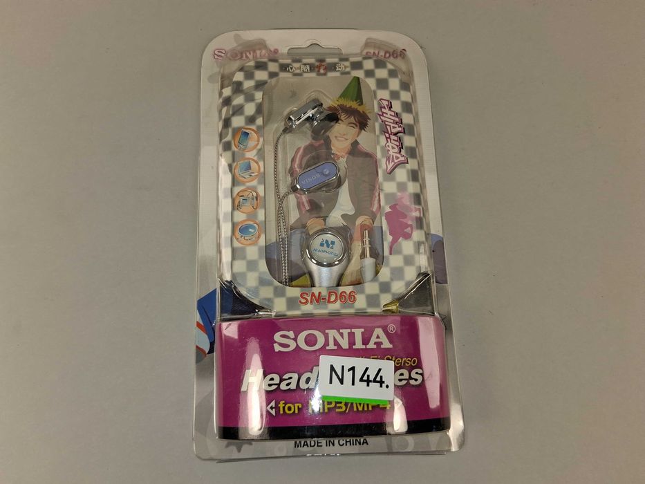 N144 Słuchawki SONIA SN-D66 HIFI Stereo Do MP3/MP4/Odtwarzaczy