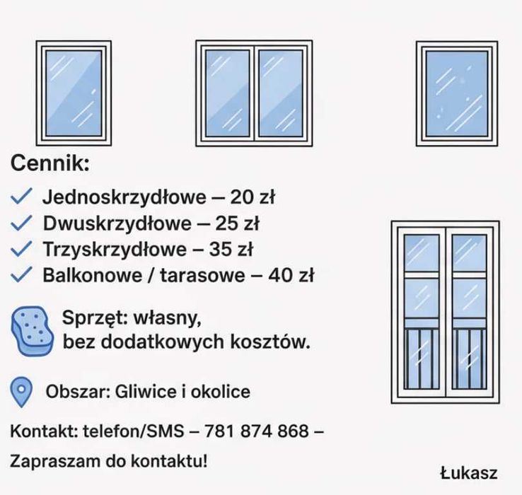 Mycie okien – Gliwice i okolice