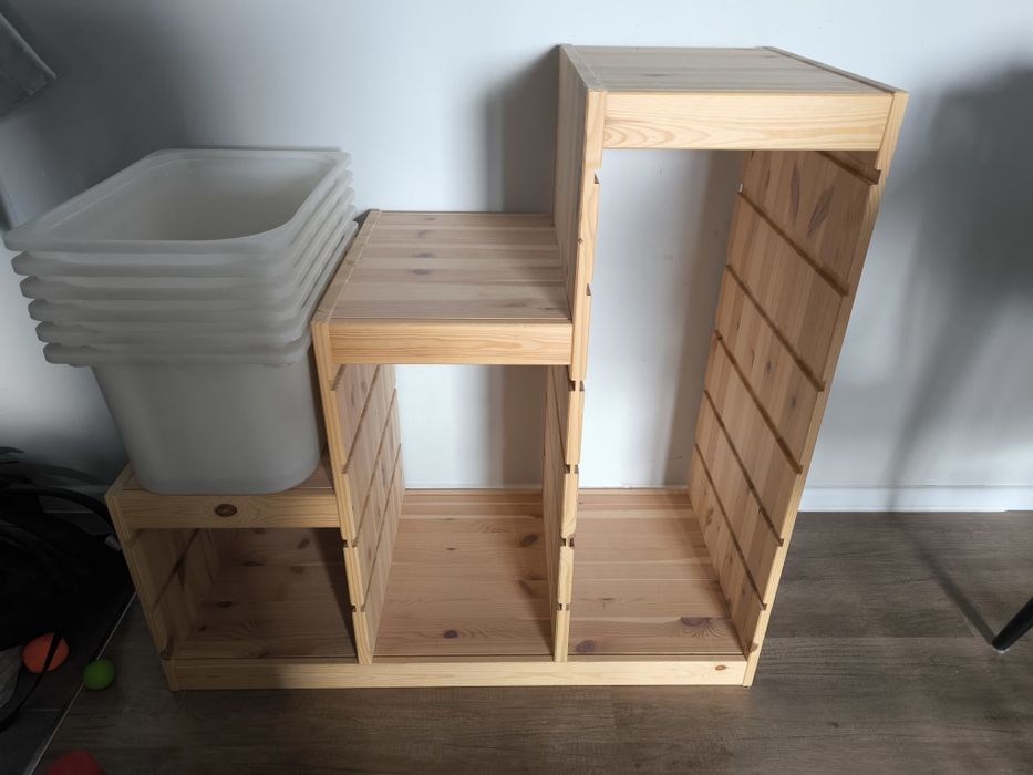 Trofast Ikea schodki drewniane