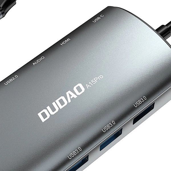 Hub Dudao A15Pro 11w1 Usb-c - Usb-c Pd 60w / Hdmi / 3,5 mm mini jack /