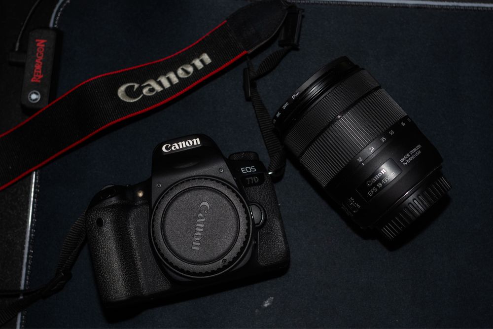 Aparat canon 77D +obiektyw 18-135mm