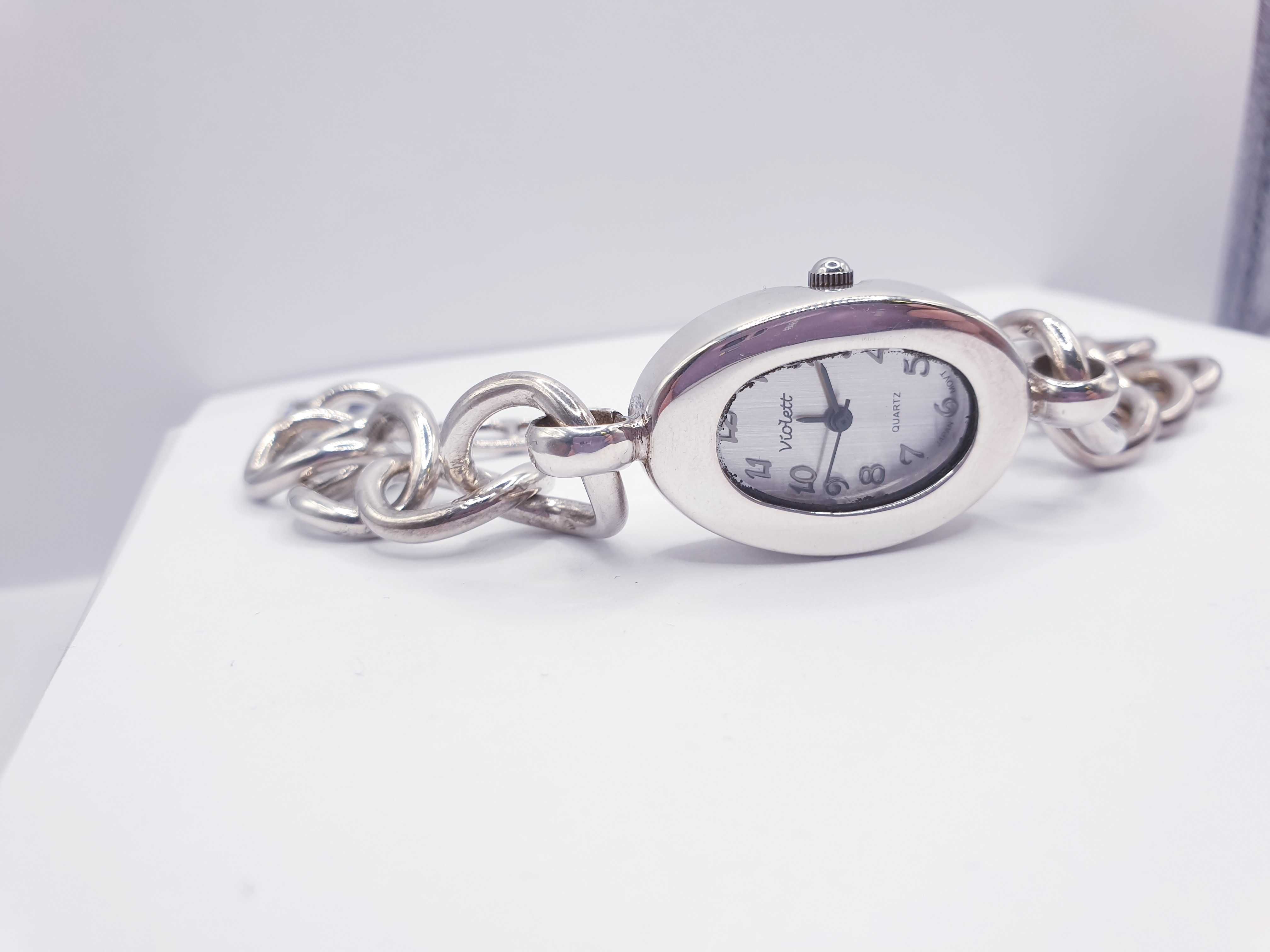 Zegarek ze srebra Violett pr.925 46,1g