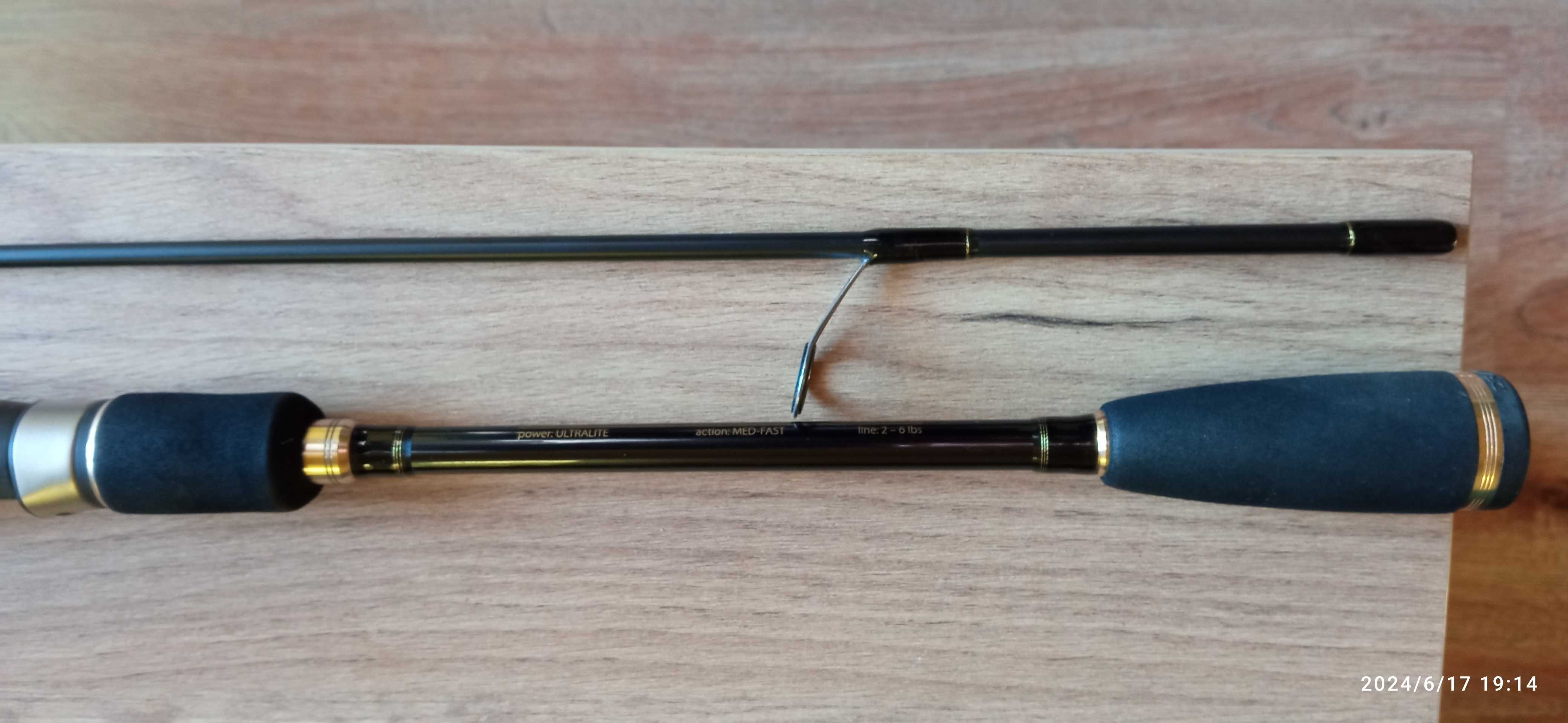 Wędka spinningowa Dragon NanoLite XT80C Spinn 2,13 m 1-10 g jak nowa