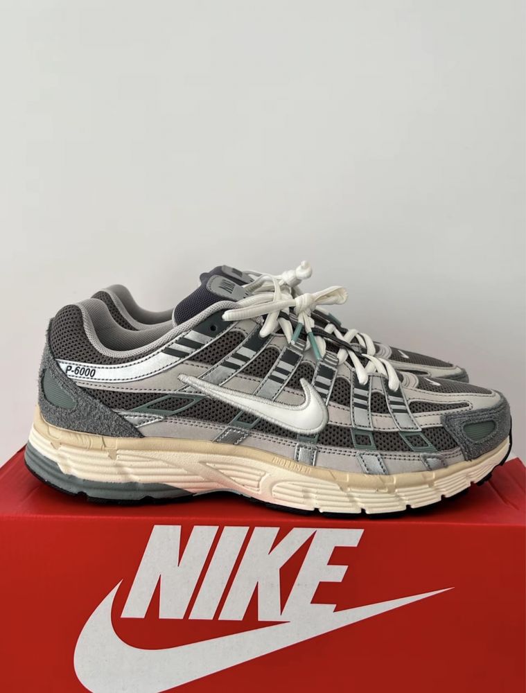 Оригінал Кросівки Nike P-6000 Premium Casual Flat Pewter Найки сірі