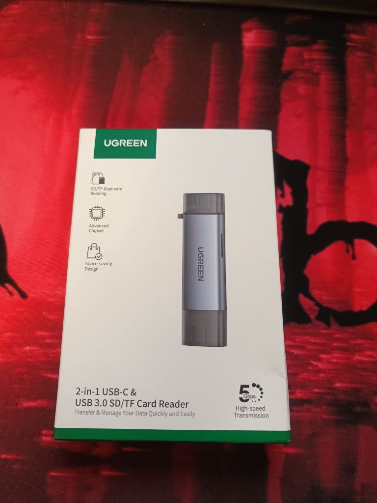 Кардридер UGREEN CM185 Type C - USB 3.0