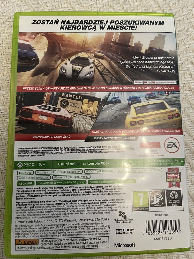 Xbox 360, Need For Speed Most Wanted jak nowa - Wawa