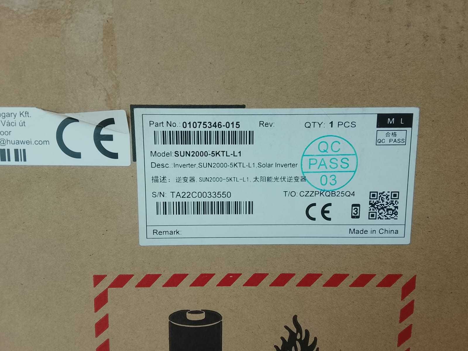 Inversor Huawei Sun2000 5KTL-L1 + Medidor