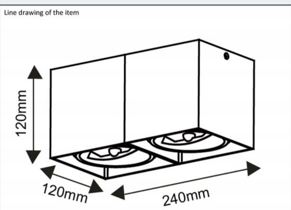 Lucide DIALO - Reflektor sufitowy - 2x35W 2800K - Biały