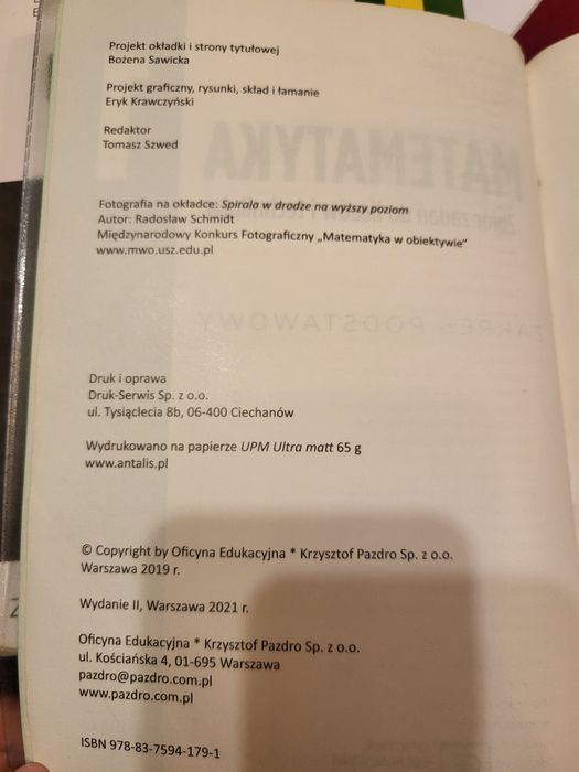 Matematyka 1 podręcznik i zbiór zadań,  zakres podstawowy Pazdro