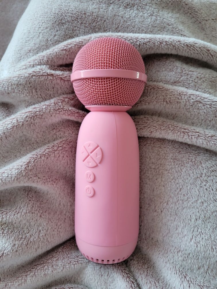 Мікрофон колонка портативна amfox LY168 рожева портативна міні розовая