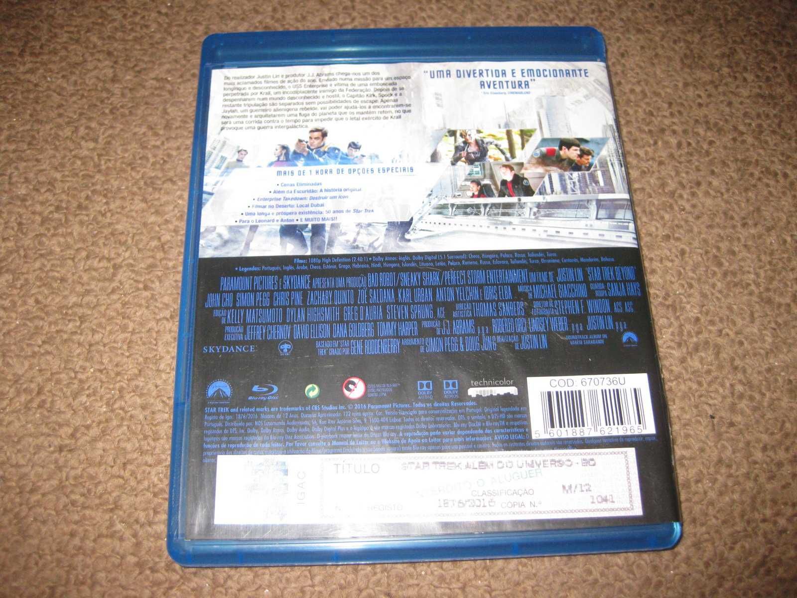 Blu-Ray "Star Trek: Além do Universo" com Chris Pine
