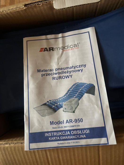 Materac pneumatyczny przeciwodleżynowy