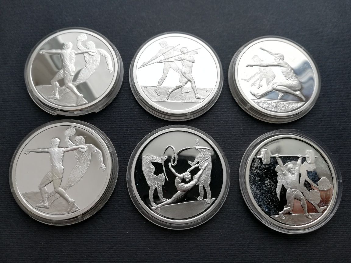 срiбнi монети 10 Евро " Лiтнi Олiмпiйськi iгри 2004 року в Афiнах"