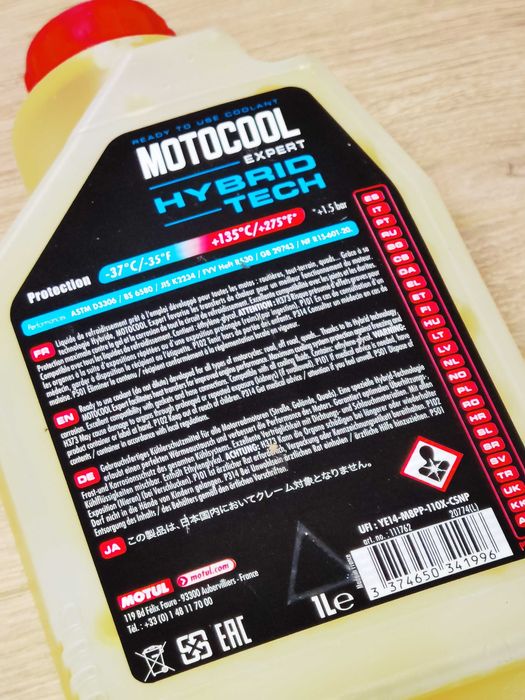 Anticongelante da norma específica para radiadores de Alumínio Motul