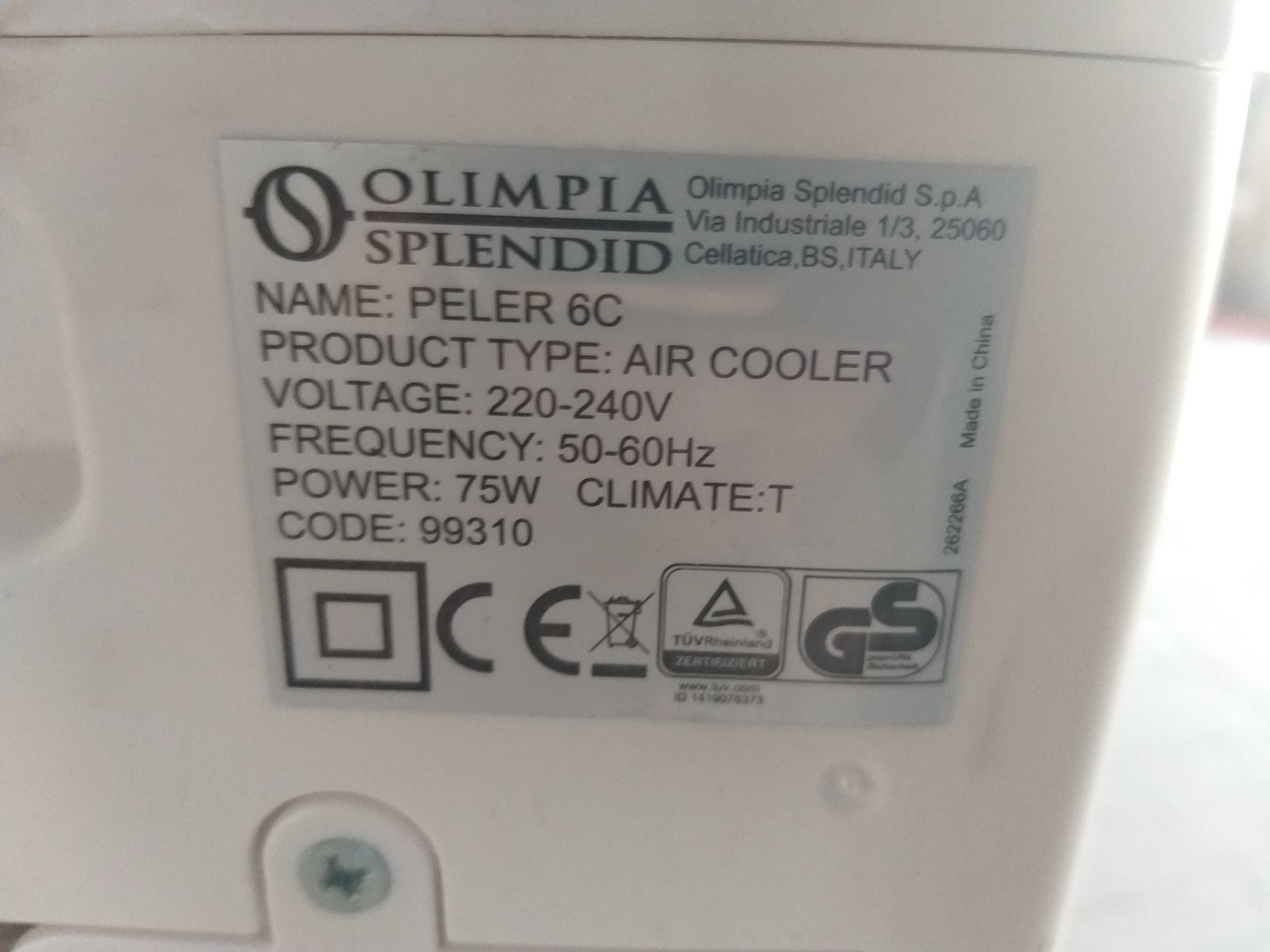 Klimatyzator Olimpia Splendid Peler 6C 62 dB 6 l 75 W