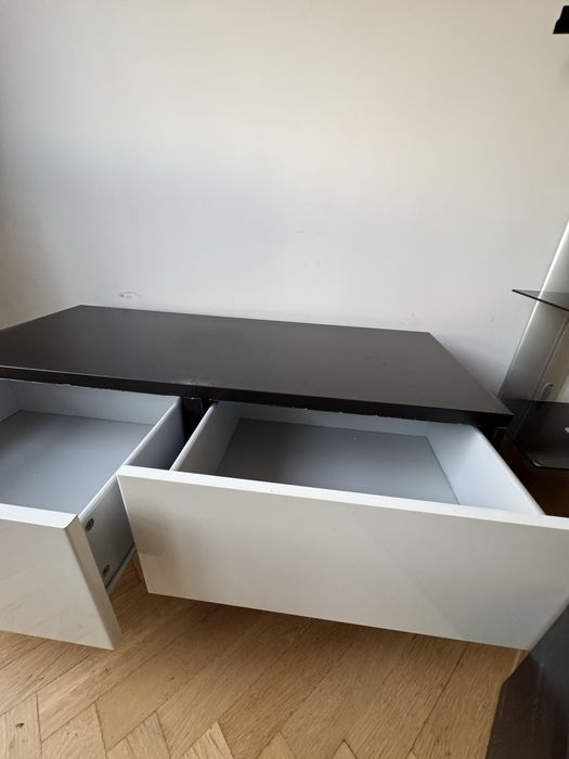 Szafka Ikea Besta z szufladami stojąca z nóżkami 120x25x40