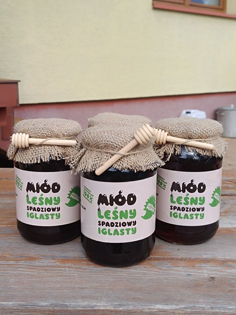 Miód spadziowy leśny ze spadzi iglastej + GRATISY