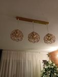 Lampa wisząca złota
