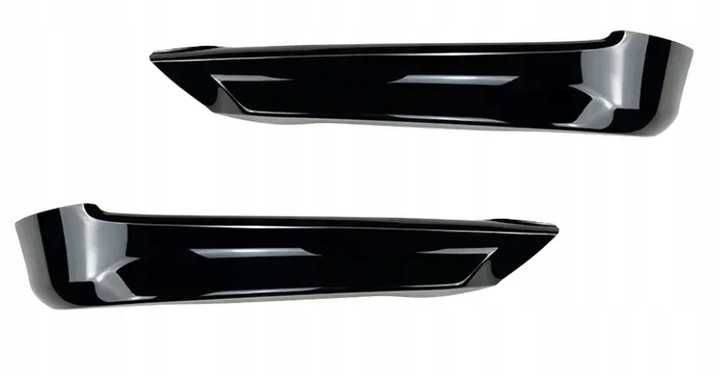 Dokładka zderzaka splitter CZARNY POŁYSK dla BMW E90 E91 2005/2008