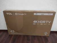 Новый Телевизор TCL 43" P637 4K HDR TV