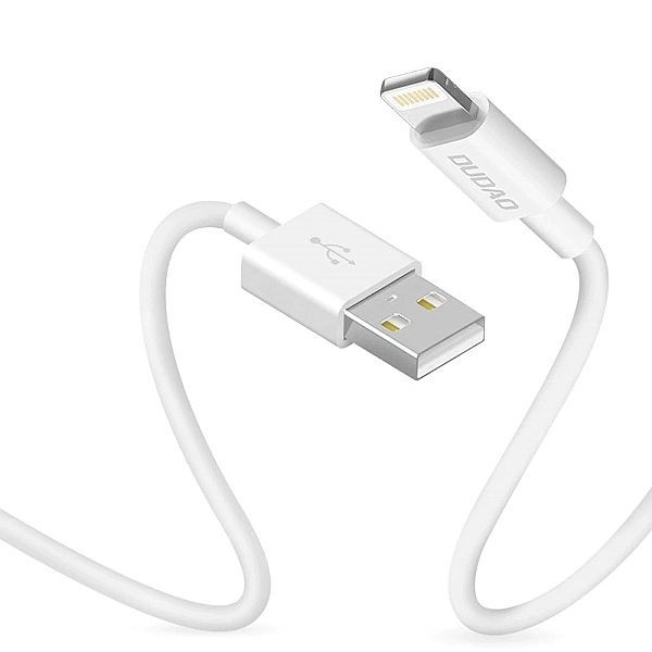Dudao przewód kabel Usb / Lightning 3a 1m biały (l1l white)