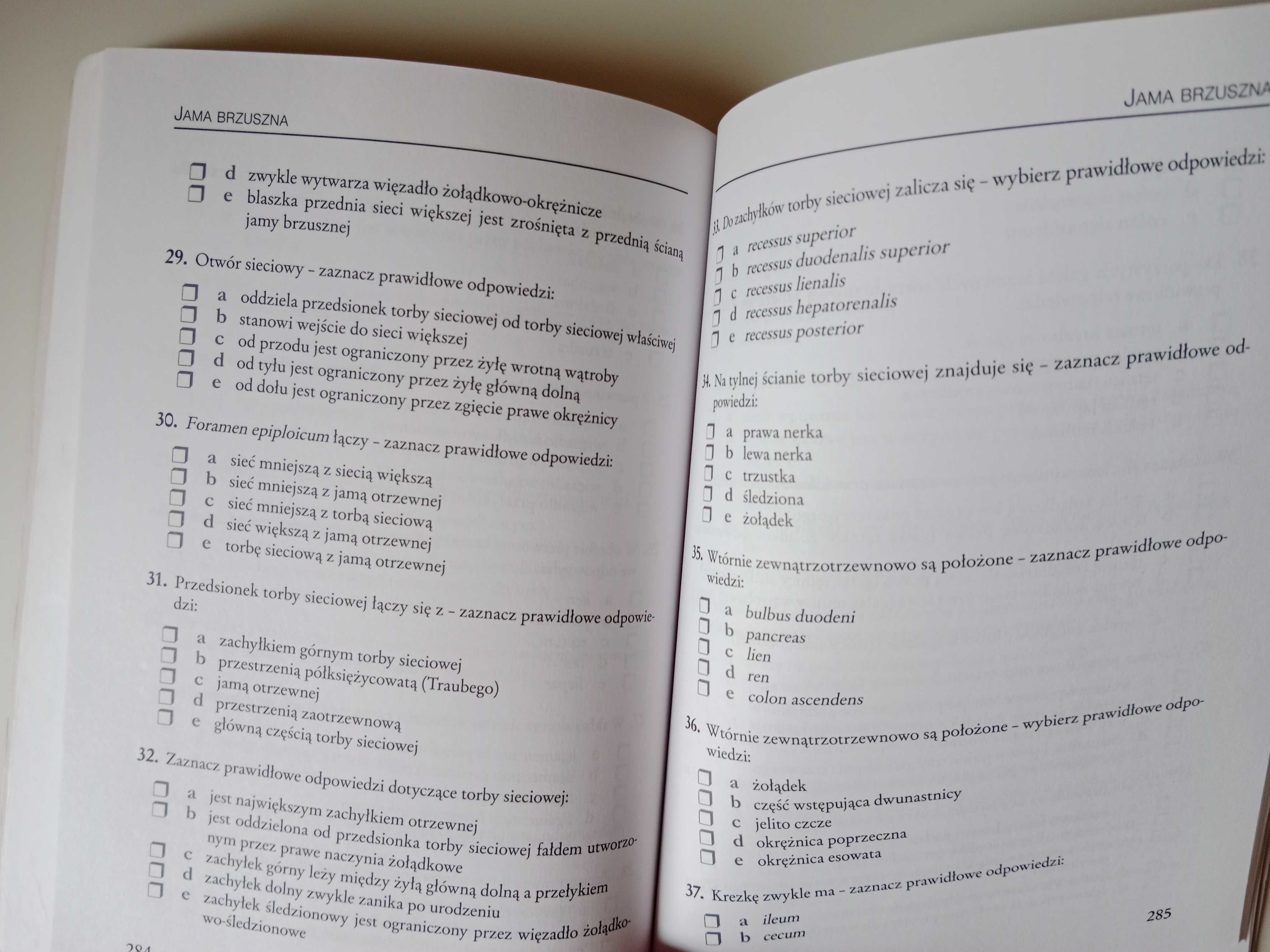 Anatomia człowieka 1500 pytań testowych