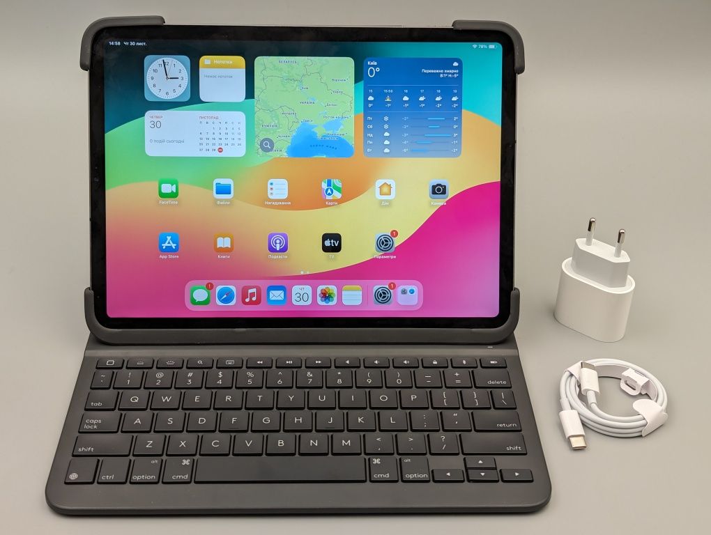 Apple Ipad Pro 11 2018 256GB + LTE Space Gray та Logitech Keyboard)