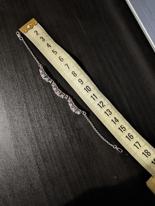 Браслет серебро с фианитами